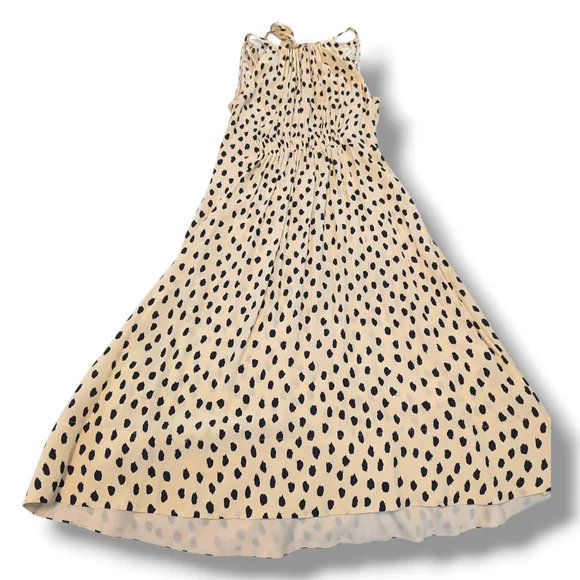 Kate Spade Leopard Dot Tie Back Dress "Take A Walk On The Wild Side", Size 4 - Picture 1 of 15